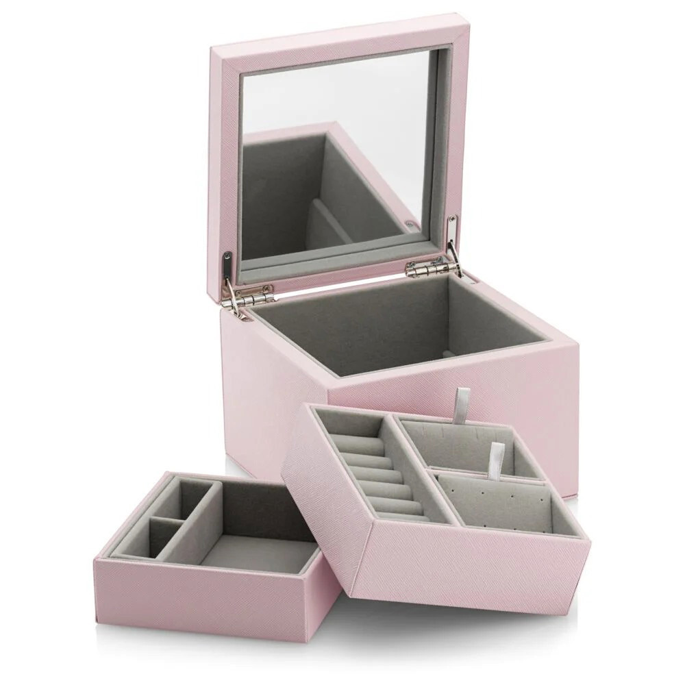 Pandora Sieradenbox roze-grijs x 11,5 x 16