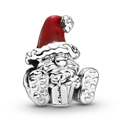 campagne Uitsteken welzijn Pandora 799213C01 Bedel Seated Santa Claus & Present
