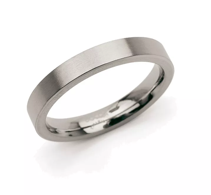 Boccia 0120-0354 Ring Titanium Zilverkleurig Maat 54