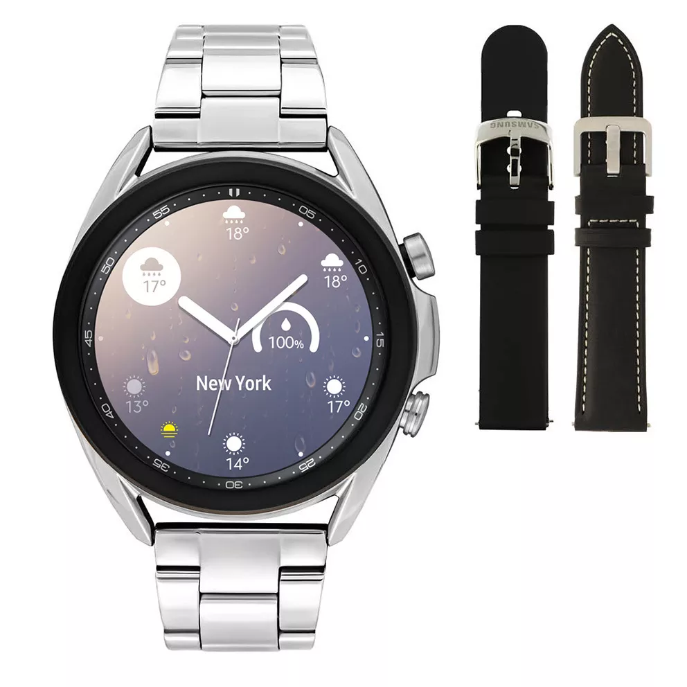Samsung SA.R850SD Galaxy 3 smartwatch Special edition zilverkleurig Ø 41 mm
