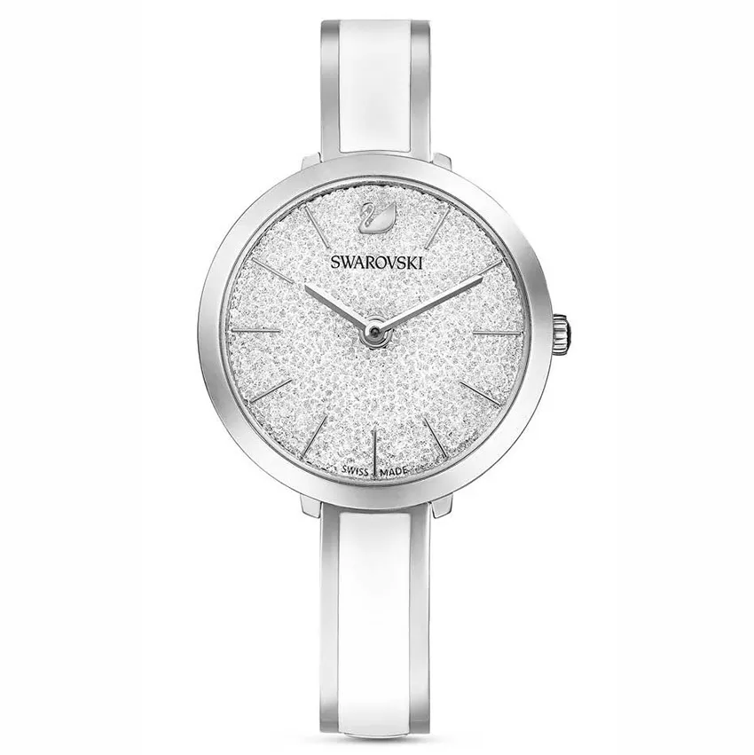 Swarovski 5580537 Horloge Crystalline Delight zilverkleurig-wit 32 mm 