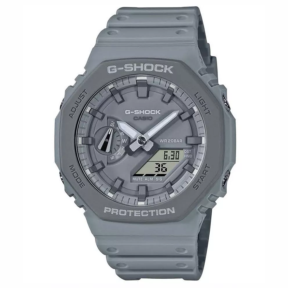 Casio GA-2110ET-8AER Horloge G-Shock Carbon grijs 45 mm