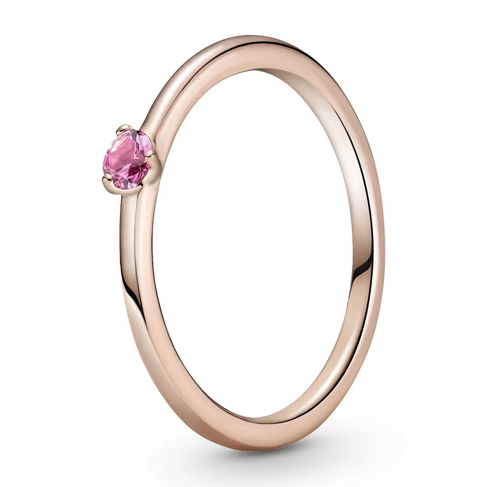 Pandora Colours 189259C03 Ring Pink Solitaire zilver rosekleurig-roze 