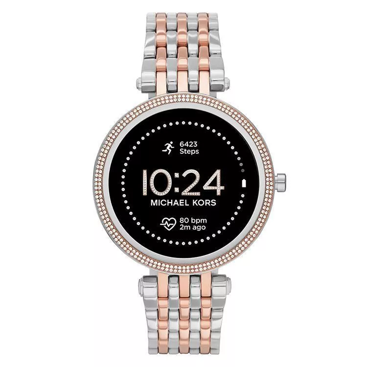 Michael Kors MKT5129 Gen 5 Smartwatch Darci rose-zilver 43 mm