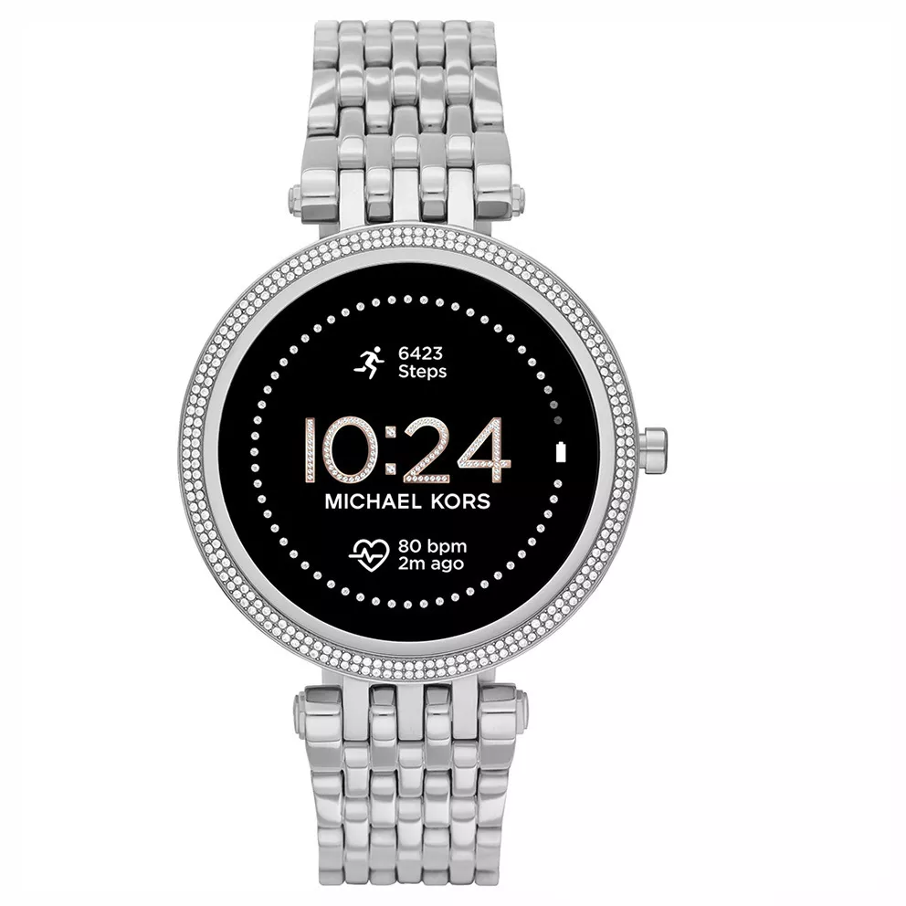 Michael Kors MKT5126 Gen 5 Smartwatch Darci zilverkleurig 43 mm