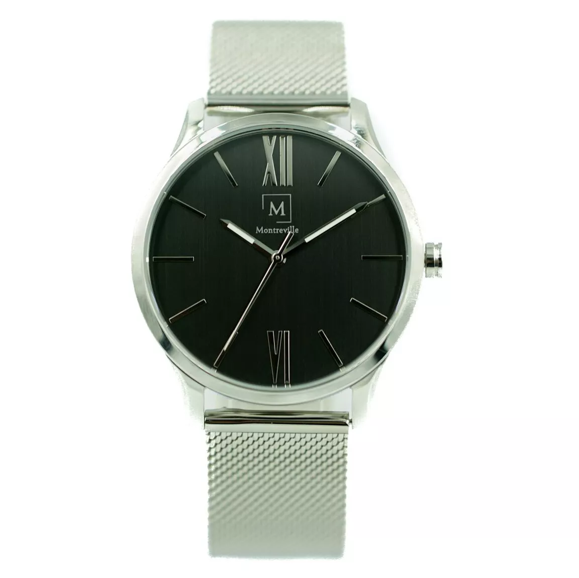 Montreville MON-7 Horloge Tokyo staal zilverkleurig-zwart 40 mm