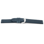 Horlogeband H629 Kayak Blauw Leder 22x22mm