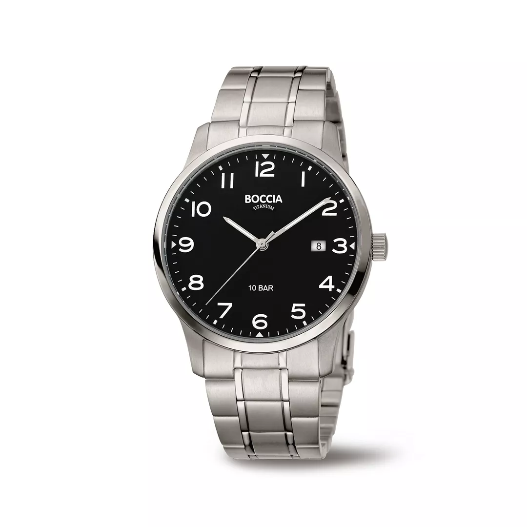 Boccia Titanium 3621.01 horloge - Titanium - Zilverkleurig - 40 mm