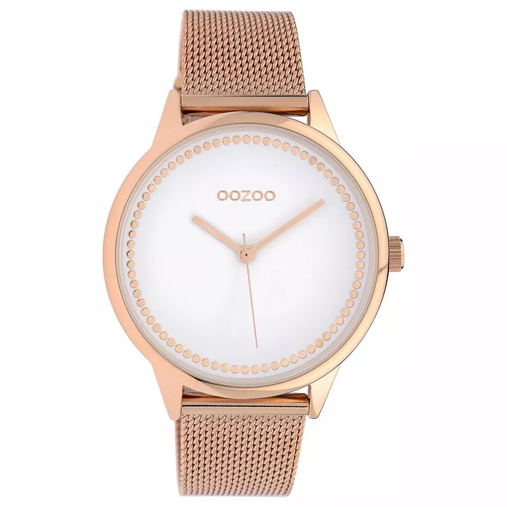 OOZOO C10093 Horloge Timepieces Collection staal goudkleurig-zwart 40 mm