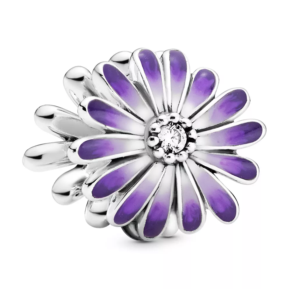 Pandora Garden 798775C02 Bedel Purple Daisy zilver-paars