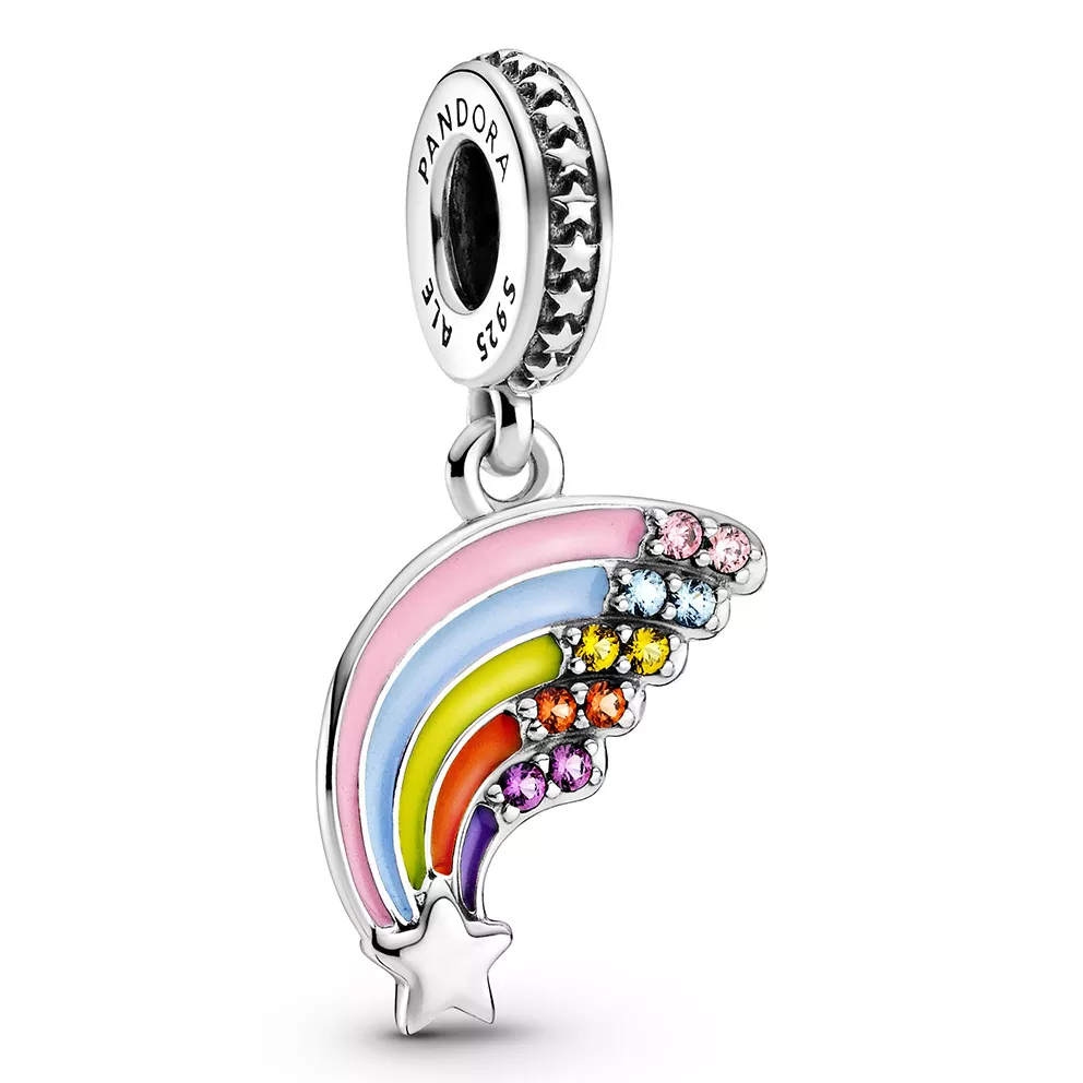 Pandora Passions 799351C01 Hangbedel Colourful Rainbow zilver