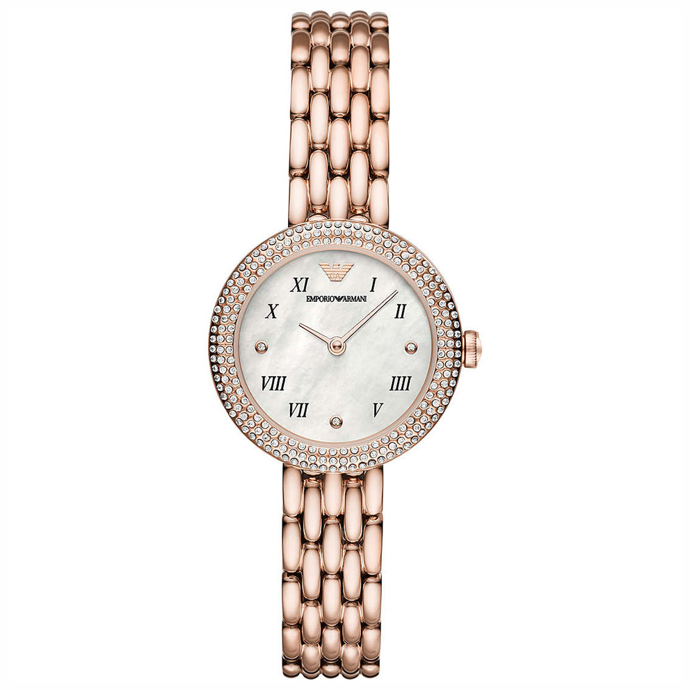 Dames Accessoires voor voor Horloges voor Emporio Armani Dameshorloge in het Metallic 