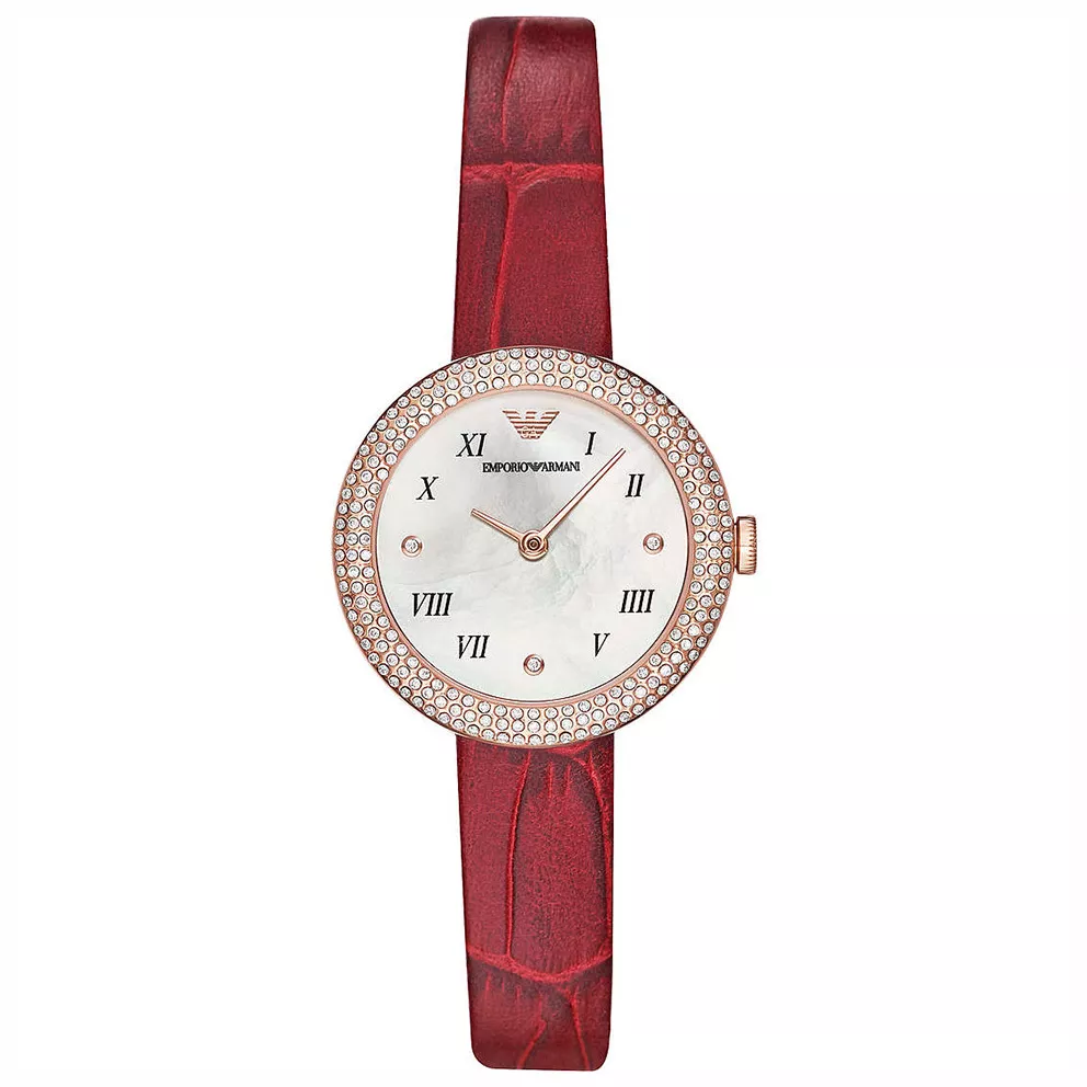 Emporio Armani AR11357 Horloge Rosa staal rosekleurig-rood 30 mm