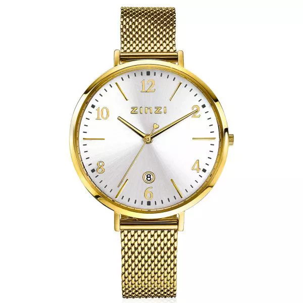 Zinzi ZIW1433 Horloge Sophie staal goud-en zilverkleurig 38 mm  + gratis armband