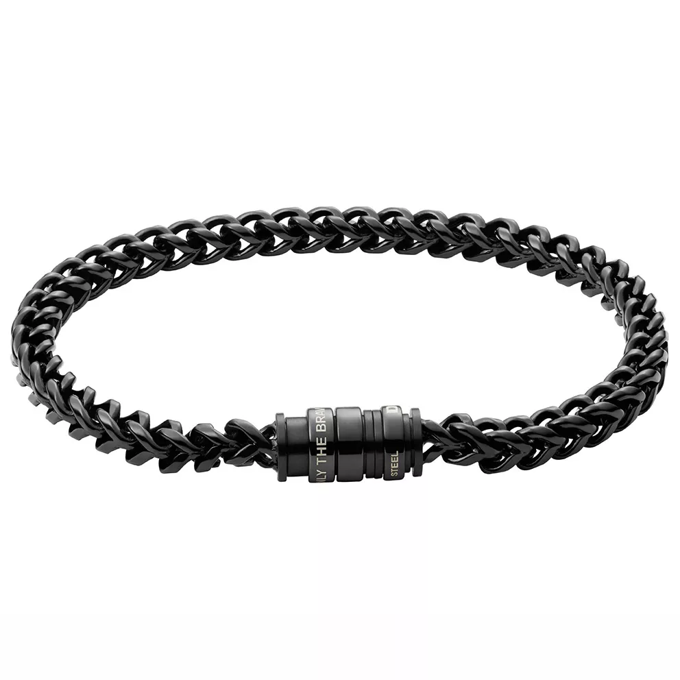 Diesel DX1286001 Armband Chain staal zwart 18,5 cm