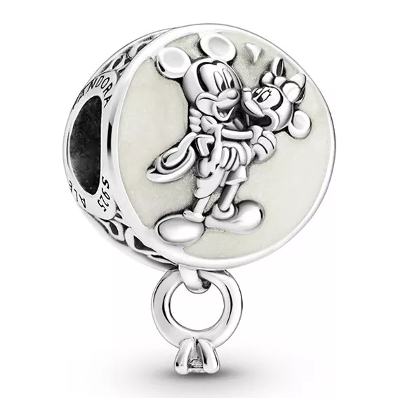 Pandora Disney 799395C01 Bedel Mickey Mouse & Minnie Mouse Eternal Love zilver-emaille