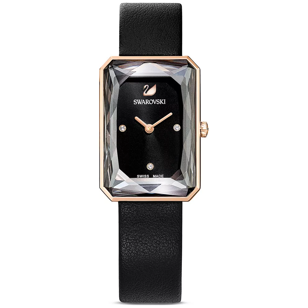 Swarovski 5547710 Horloge Uptown rosekleurig-zwart 29,5 x 20 mm