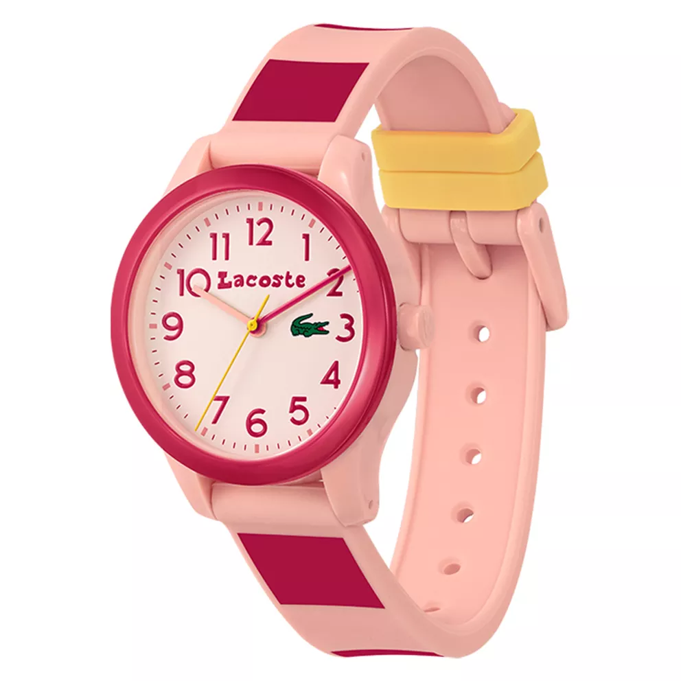 Lacoste Kids LC2030034 L.12.12 Horloge kunststof-siliconen roze 32 mm