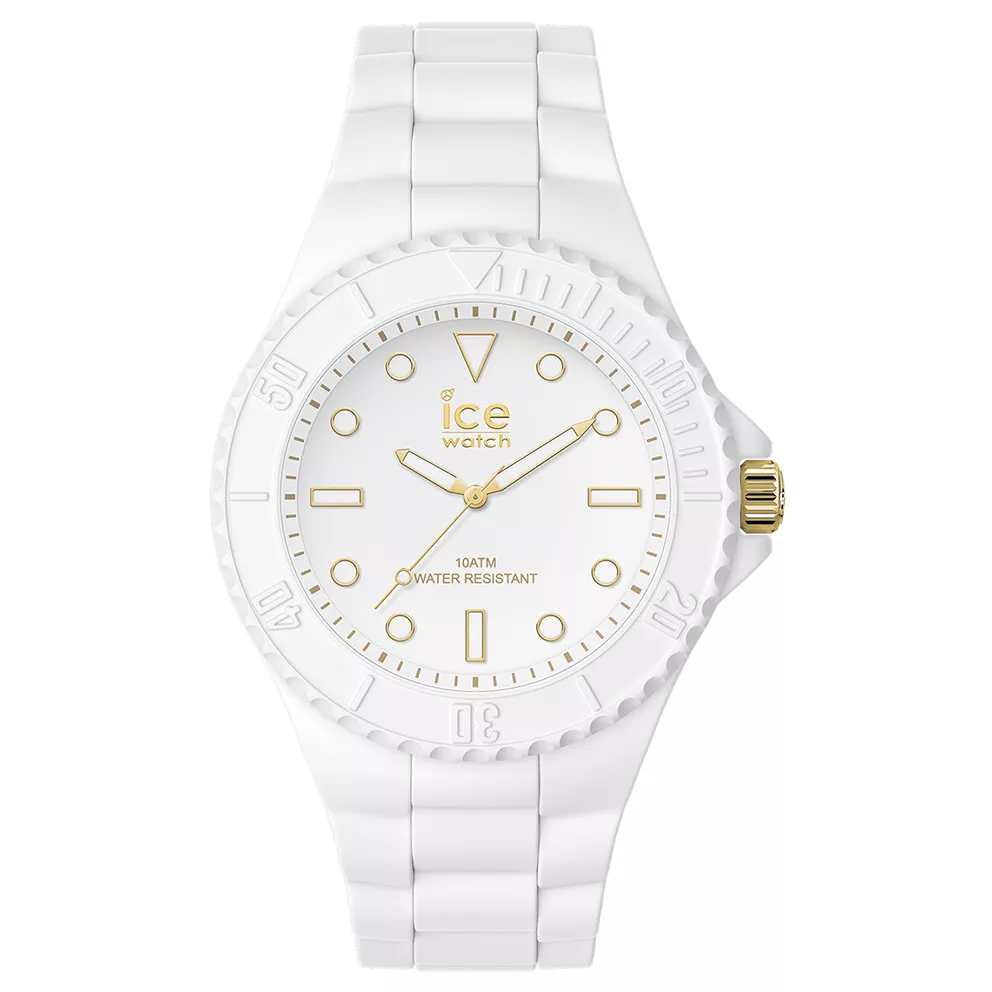 Ice-Watch IW019152 Horloge ICE Generation White Gold Medium siliconen wit-goudkleurig 40 mm