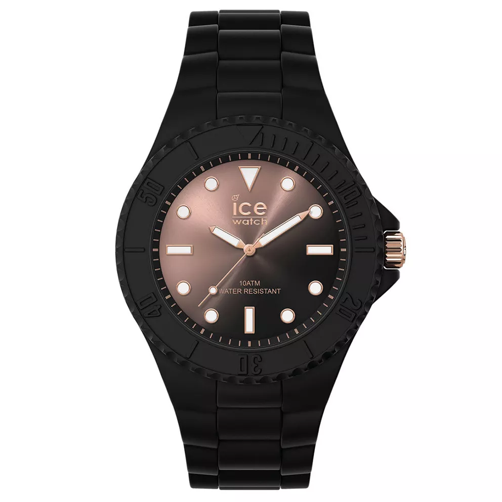 Ice-Watch IW019157 Horloge ICE Generation Sunset Black Medium siliconen zwart-rosekleurig 40 mm