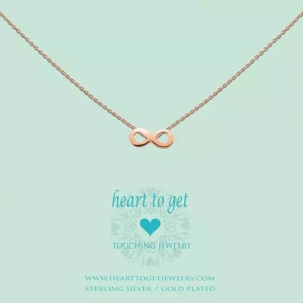Heart To Get S173INF13R Hanger Symbol Infinity zilver rosekleurig