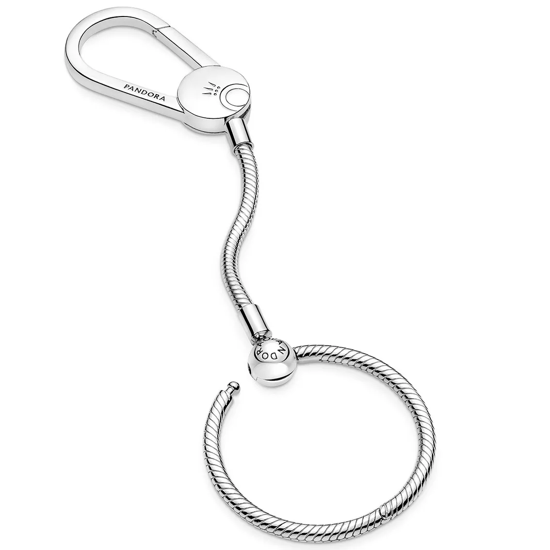 Pandora 399571C00 Hanger Bag Charm Holder O Medium Snake zilver 13 cm