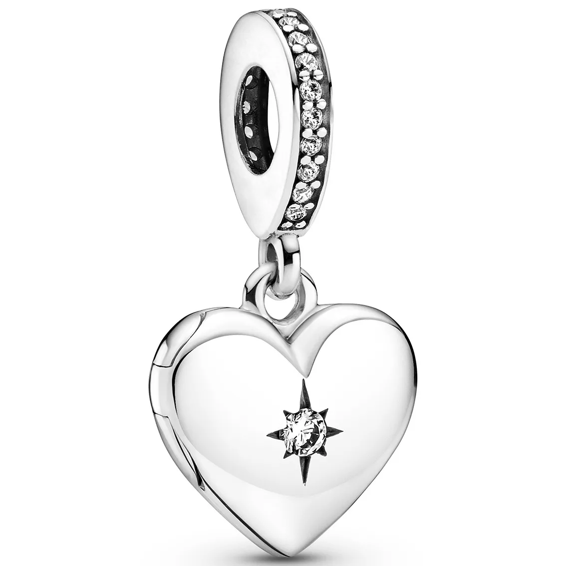 Pandora 799537C01 Hangbedel Heart Locket zilver-zirconia