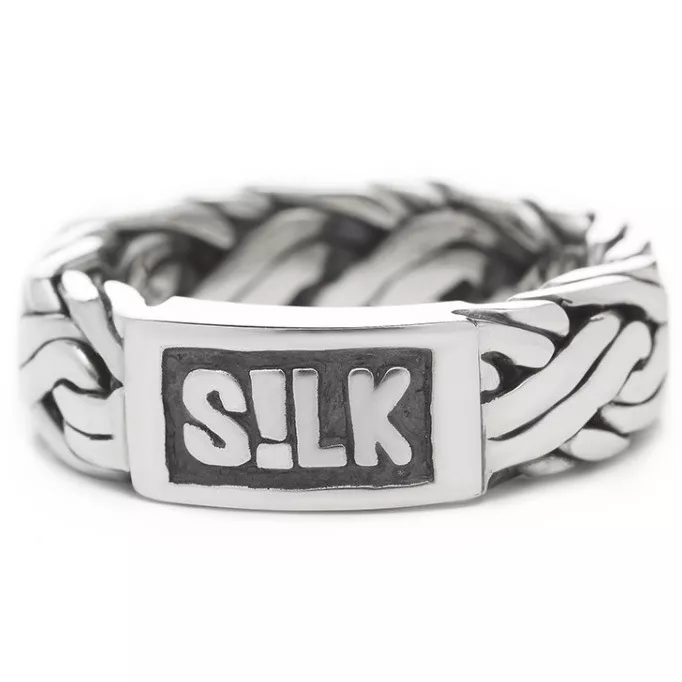 Silk Jewellery 343 Ring Double Fox zilver Maat 17