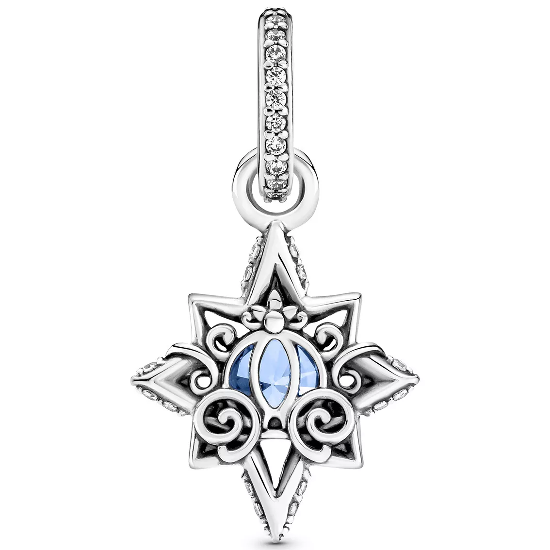 Pandora Disney 399560C01 Hangbedel Cinderella Blue Star zilver-kristal blauw