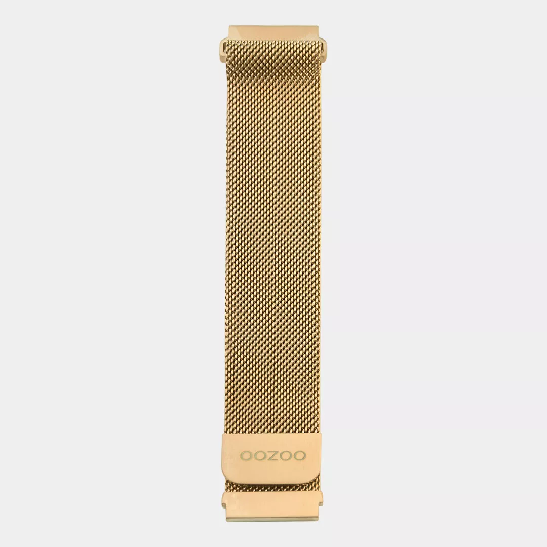 OOZOO STRAP507.20 Horlogeband Mesh staal rosekleurig 20 mm