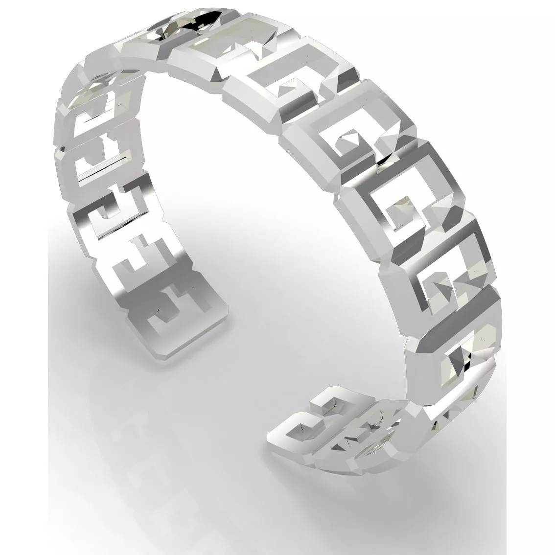 GUESS UBB70016-S Armband Bangle Multi-G staal zilverkleurig 55 x 45 mm