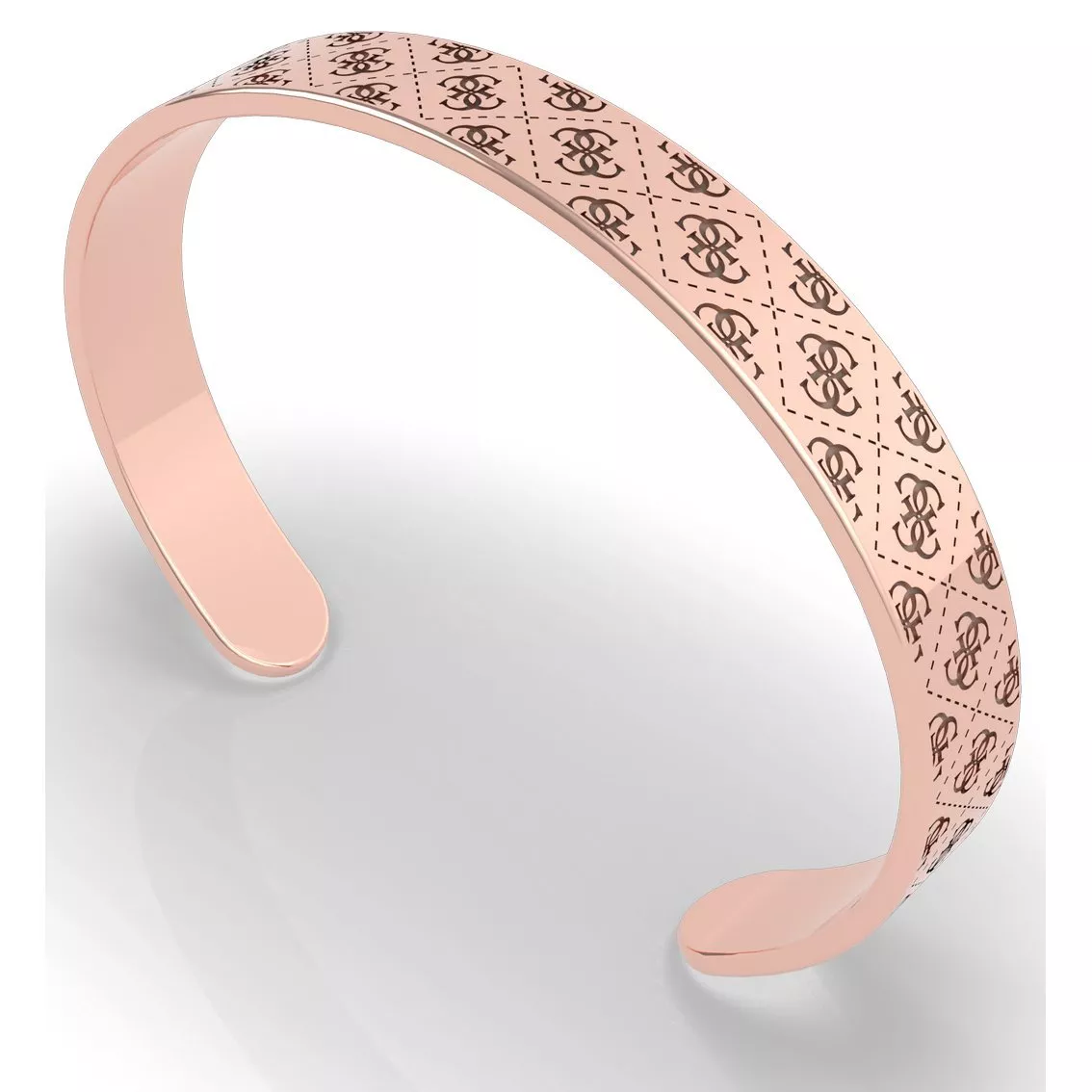 GUESS UBB70143-S Armband Bangle G-Twist staal rosekleurig 55 x 45 mm