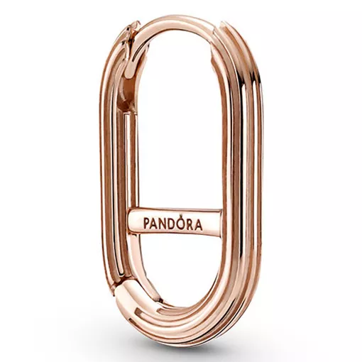 Pandora Me 289657C00 Oorring Hoop Link  zilver rosekleurig 2,1 x 17 x 11 mm