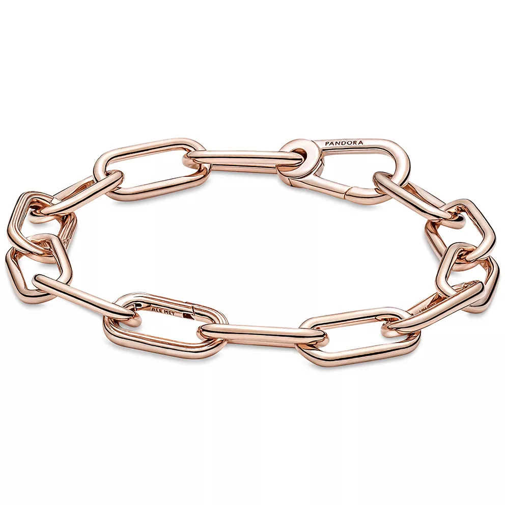 Pandora Me 589588C00 Armband Link Chain zilver rosekleurig 8,6 mm