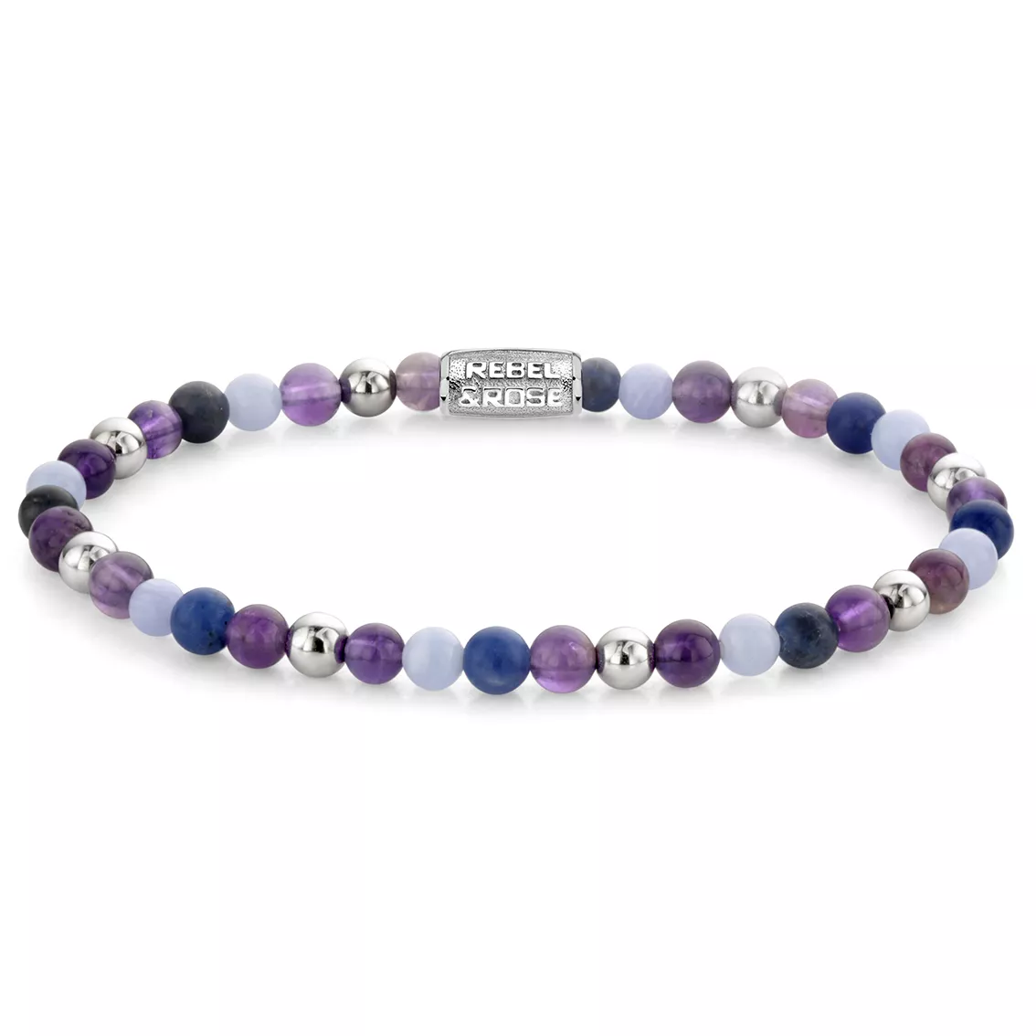 Rebel and Rose RR-40102-S Armband Are Violets Blue 4 mm