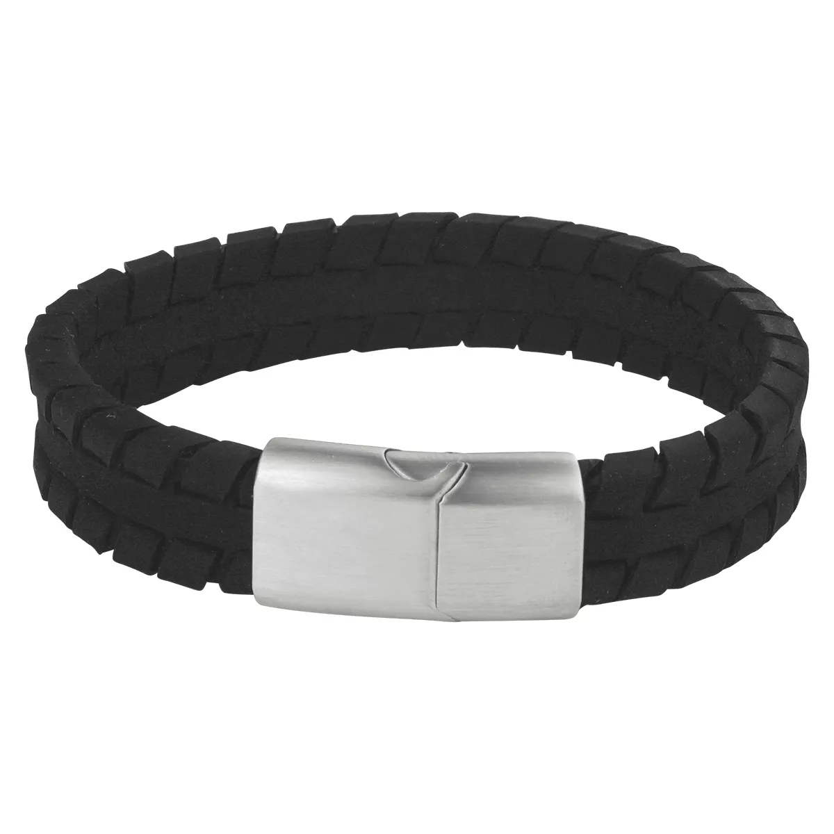 Armband Leer Staal 12 mm