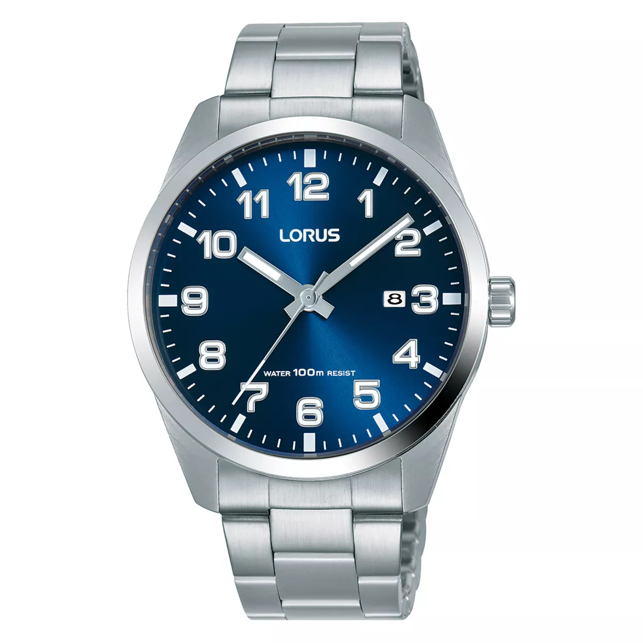 Lorus RH975JX5 Horloge staal zilverkleurig-blauw 39,5 mm