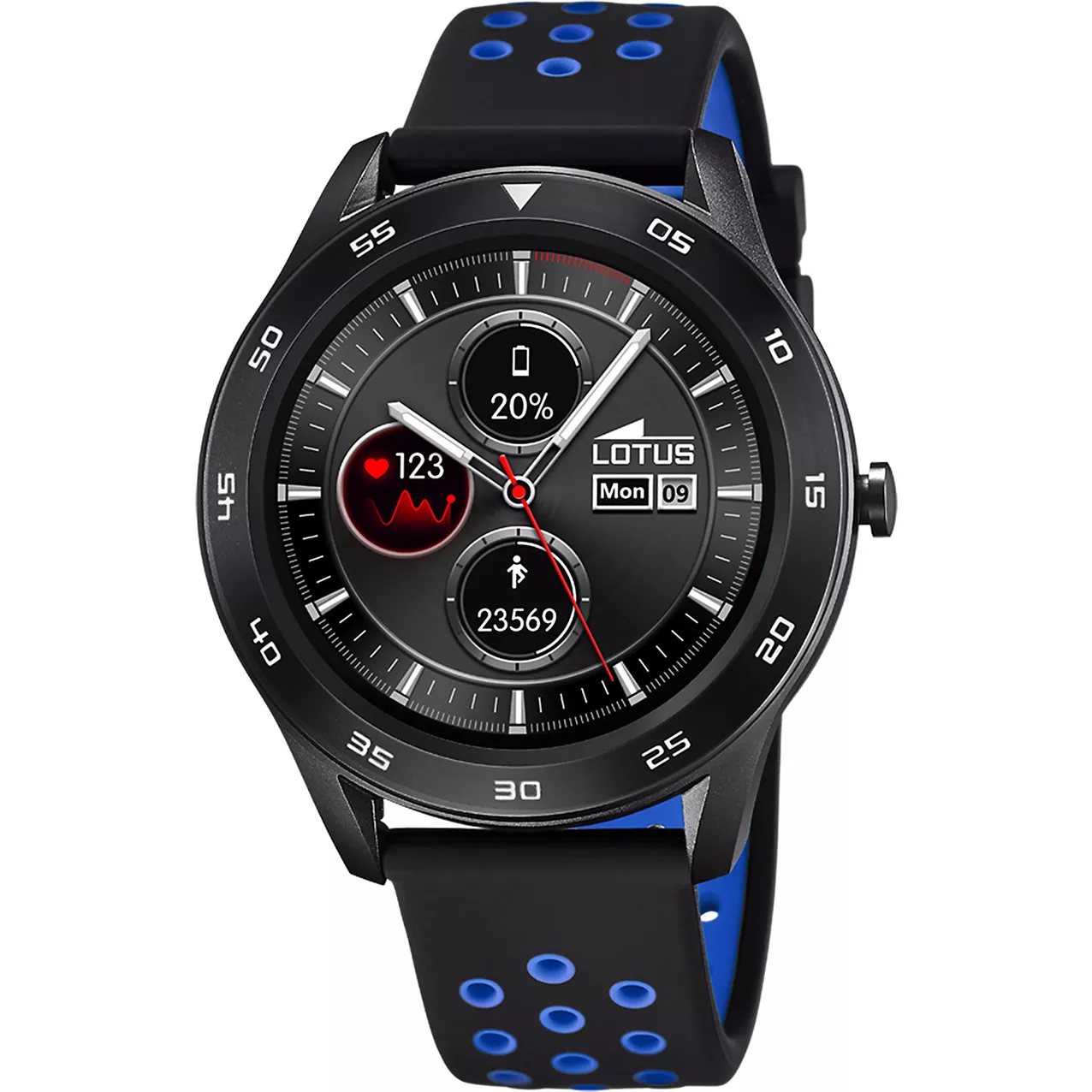 Lotus 50013/3 Horloge Smartime smartwatch rubber zwart 48 mm 