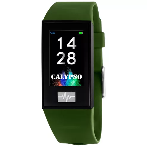 Calypso K8500/8 Horloge Smartime Smartwatch kunststof groen-blauw 24 mm