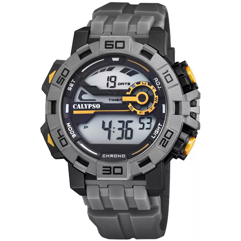 Calypso K5809/4 Horloge Digitaal kunststof-rubber zwart-grijs 52 mm