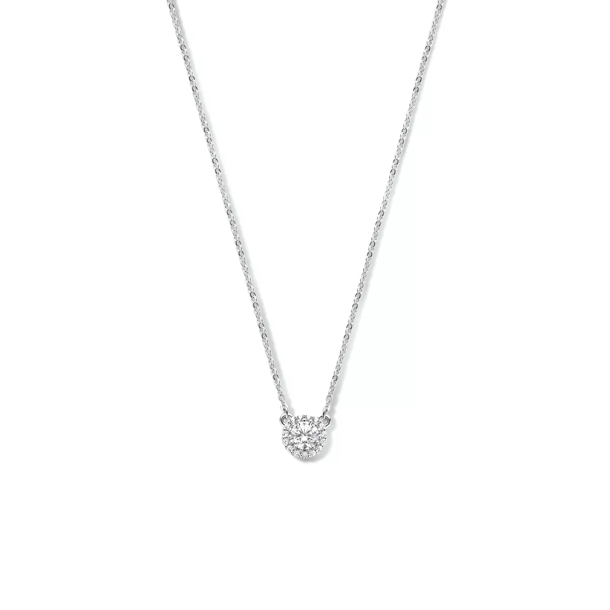Ketting Halo Anker zilver 8 mm 41-45 cm