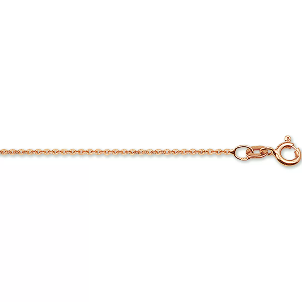 Ketting Anker Rond rosegoud 1,2 mm