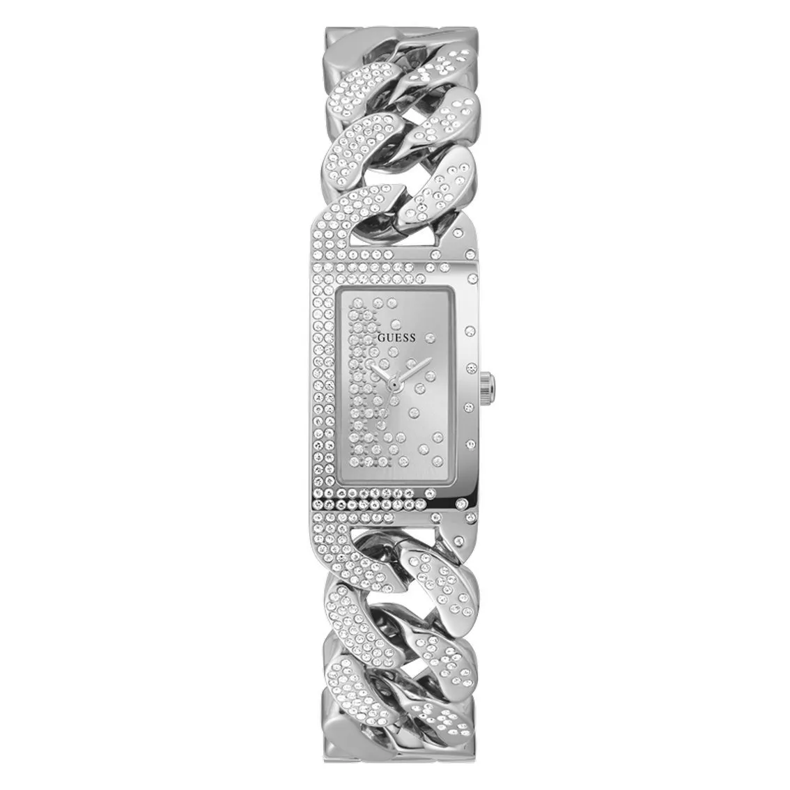 GUESS GW0298L1 Horloge Starlit staal zilverkleurig-wit 19 mm