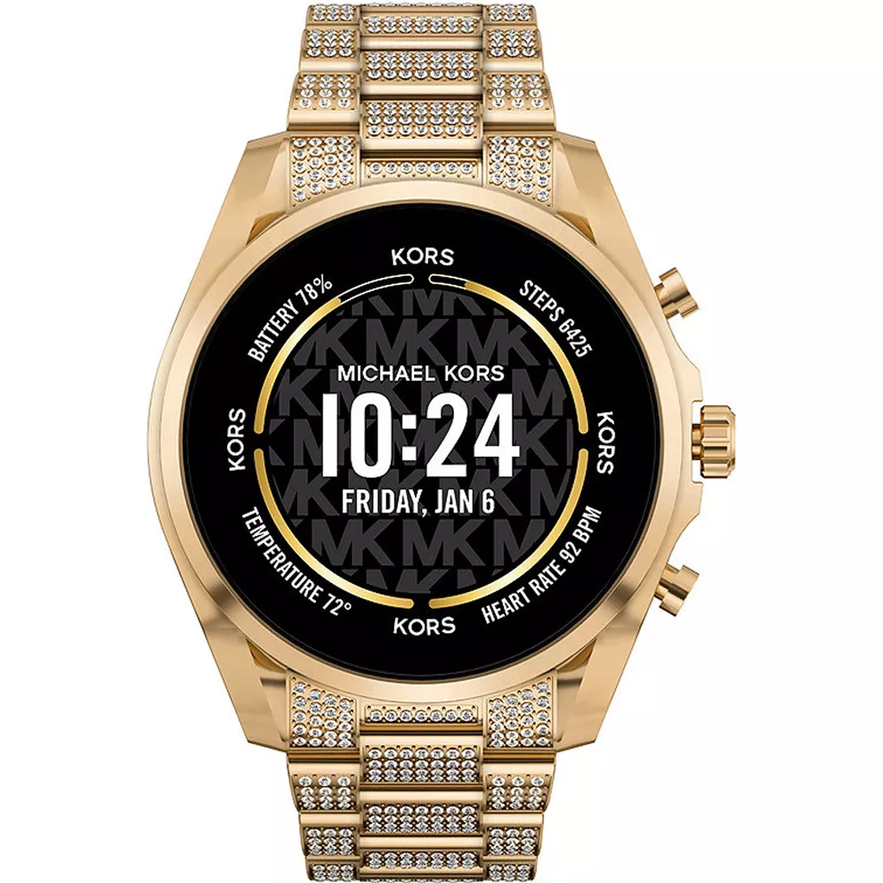 Michael Kors MKT5136 Smartwatch Gen 6 Bradshaw staal goudkleurig 44 mm