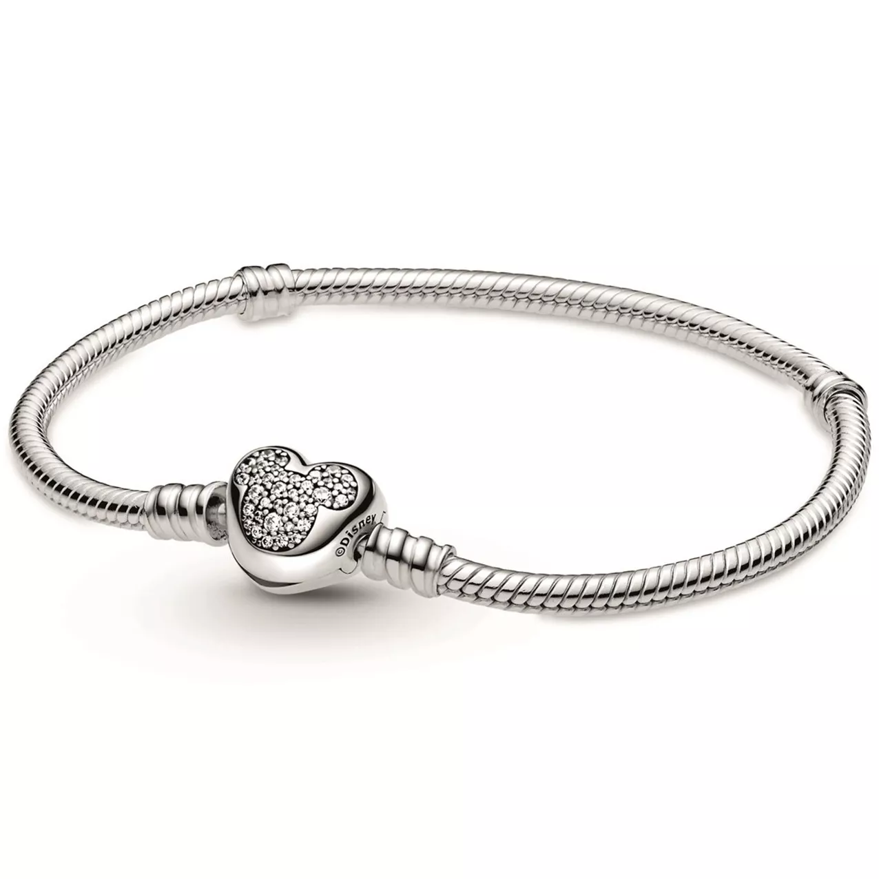 Pandora Disney 599299C01 Armband Mickey Mouse Heart Clasp zilver-zirconia