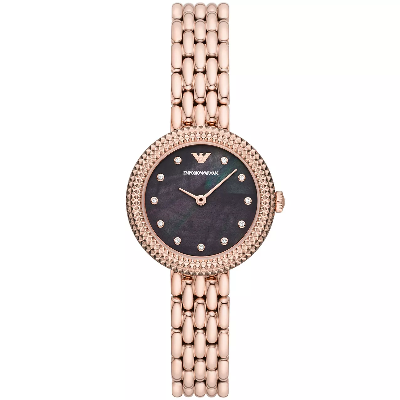 Emporio Armani AR11432 Horloge Rosa staal rosekleurig-zwart 30 mm