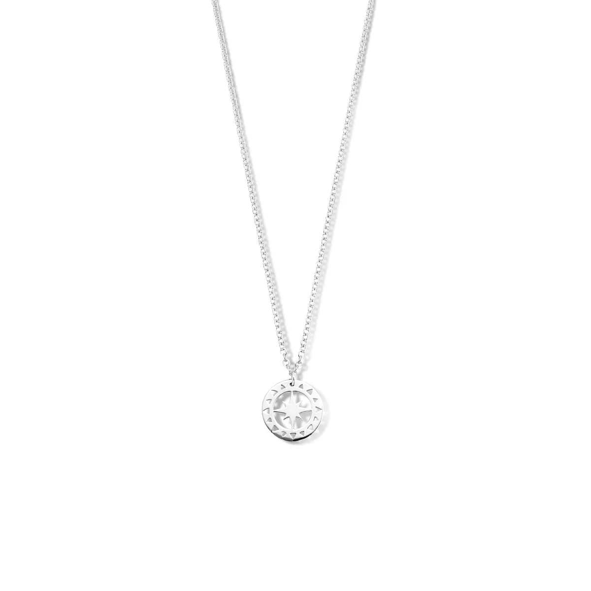 Ketting Ster zilver 1,5 mm 42 + 3 cm