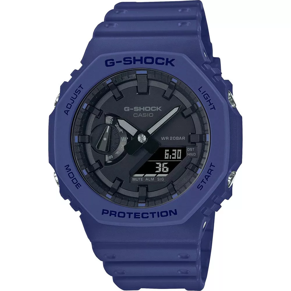 Casio G-Shock GA-2100-2AER Horloge Classic blauw 45 mm