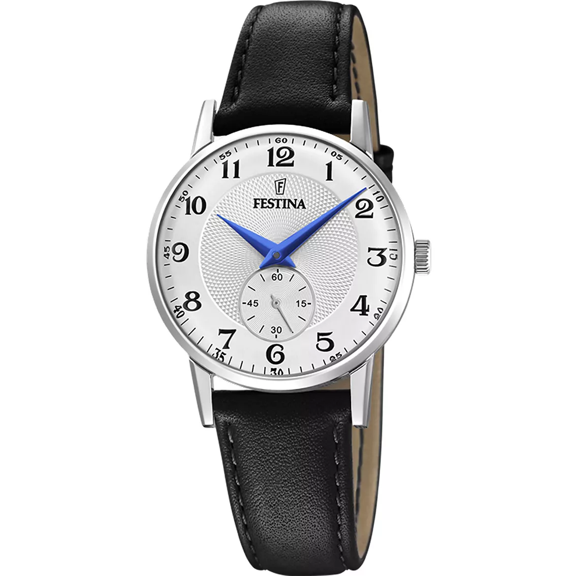 Festina F20570/1 Horloge staal-leder zilverkleurig-zwart 29 mm