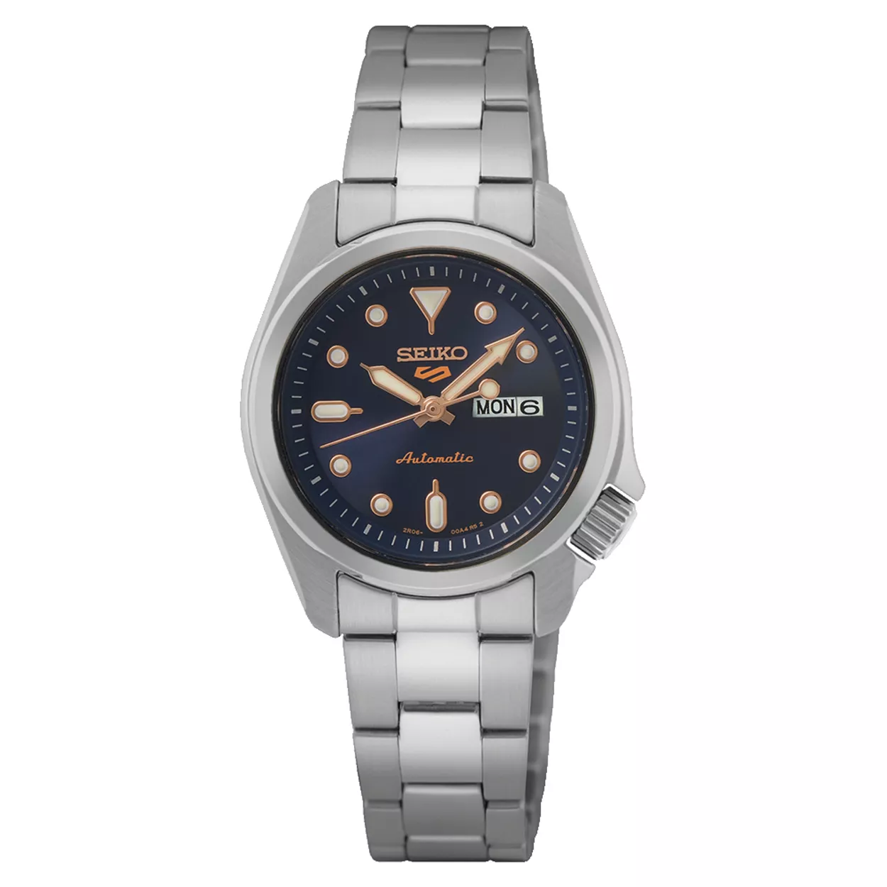 Seiko SRE003K1 5 Sports Horloge Automatic zilverkleurig-blauw 28 mm